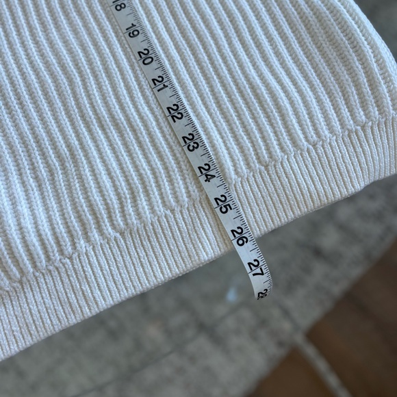 Aritzia Babaton Roger White Knit Wool Relaxed Warm Cozy Coastal Sweater Size M - Picture 7 of 16